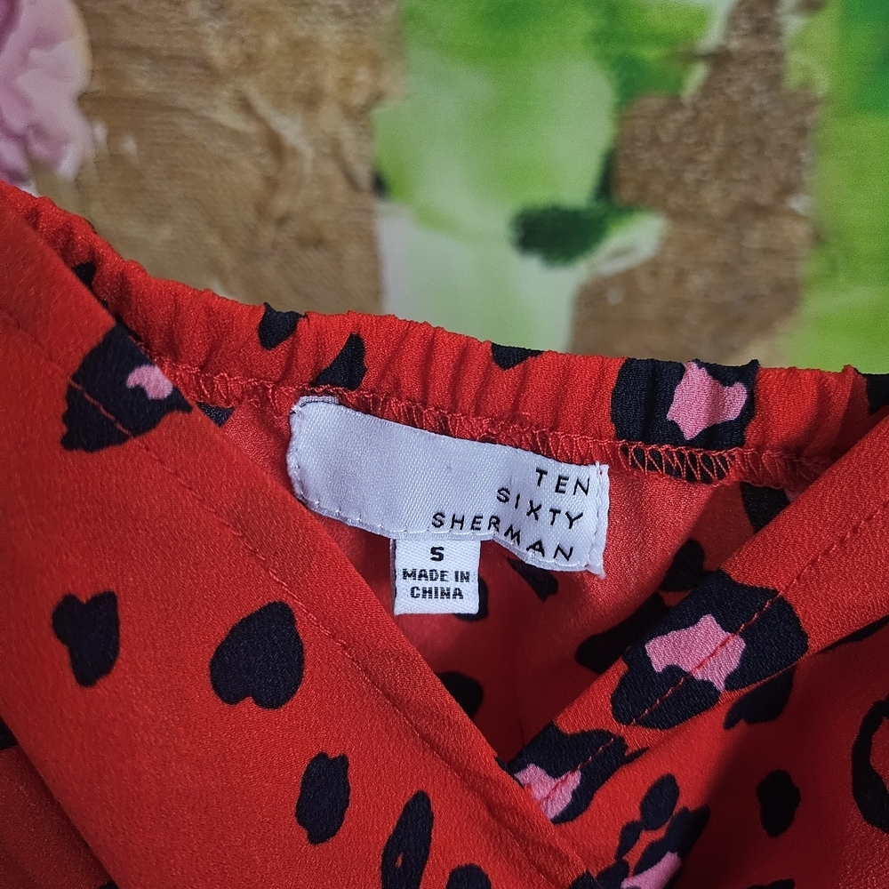 Red Leopard Print Dress - Picture 2 of 4